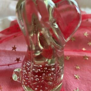 Glass Dog Figurine